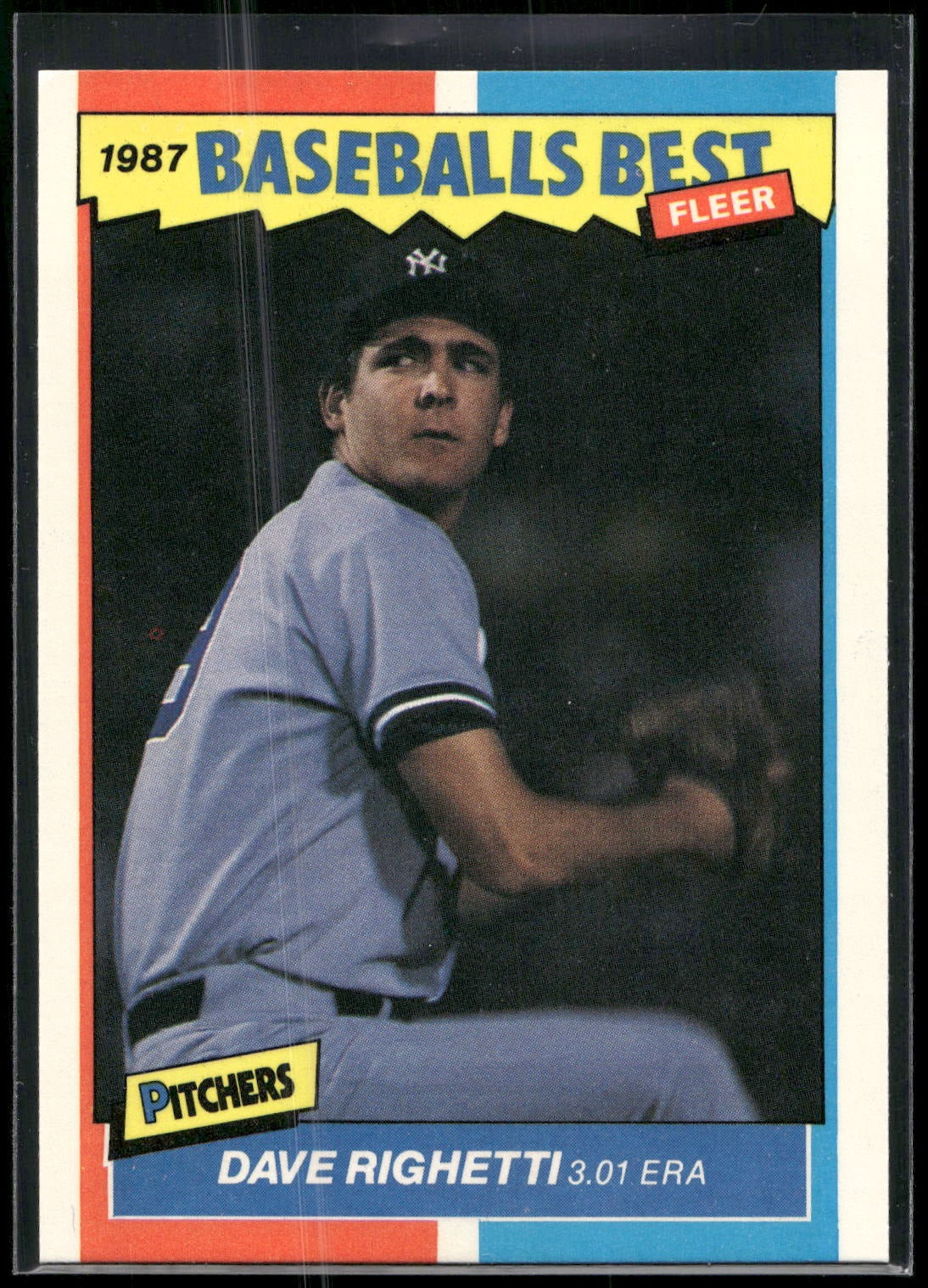 1987 Fleer Baseball's Best Sluggers vs. Pitchers #34 Dave Righetti