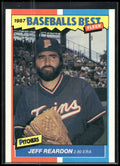 1987 Fleer Baseball's Best Sluggers vs. Pitchers #33 Jeff Reardon