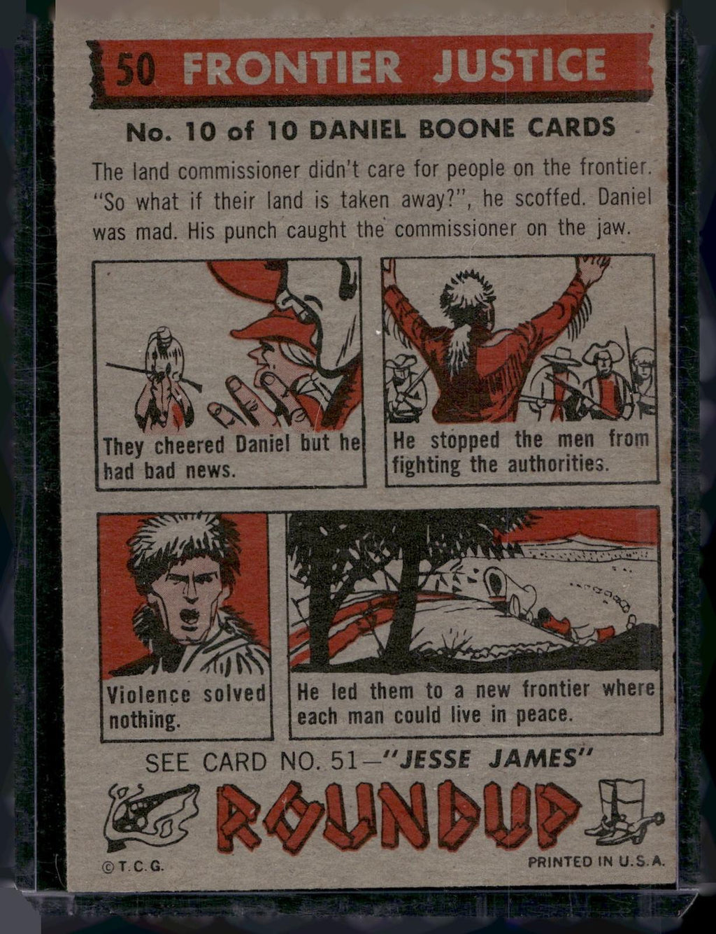 1956 Topps Round Up (R712-3) #50 Frontier Justice