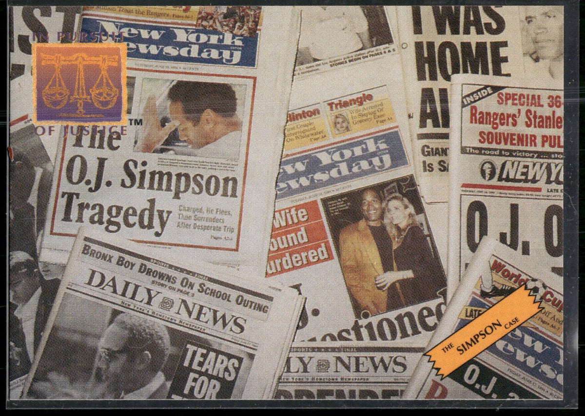 1994 In Pursuit of Justice: The Simpson Case #P8 Newspaper Stories Promo