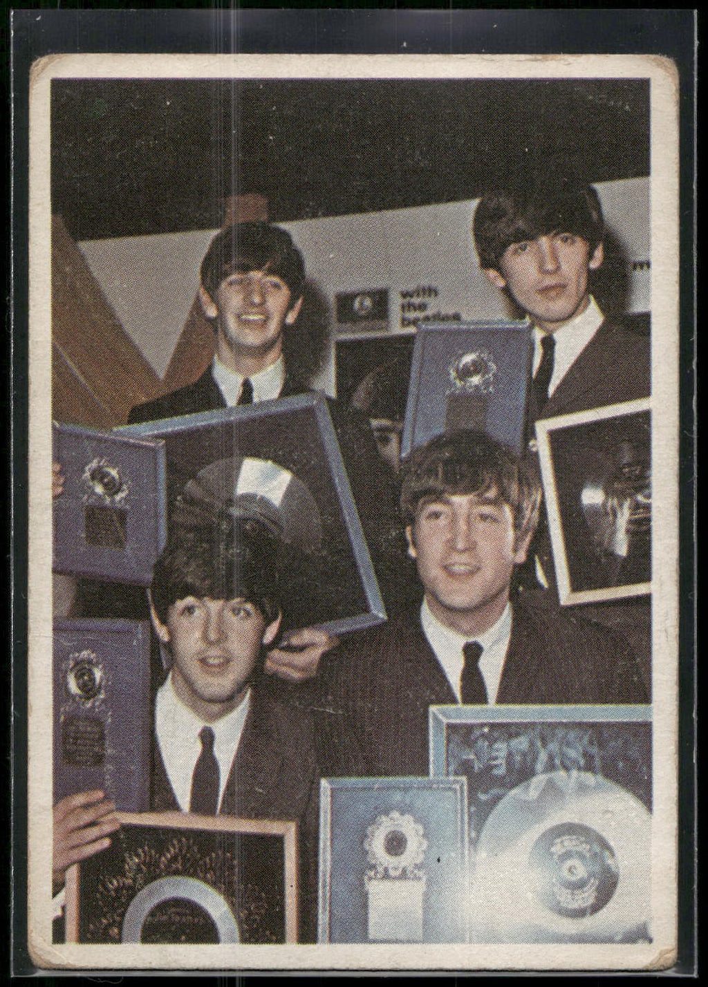 1964 Topps Beatles Color #6 John, Paul, George, Ringo - John Speaking