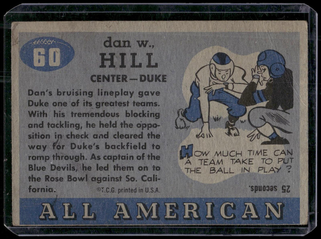 1955 Topps All-American #60 Tiger Hill