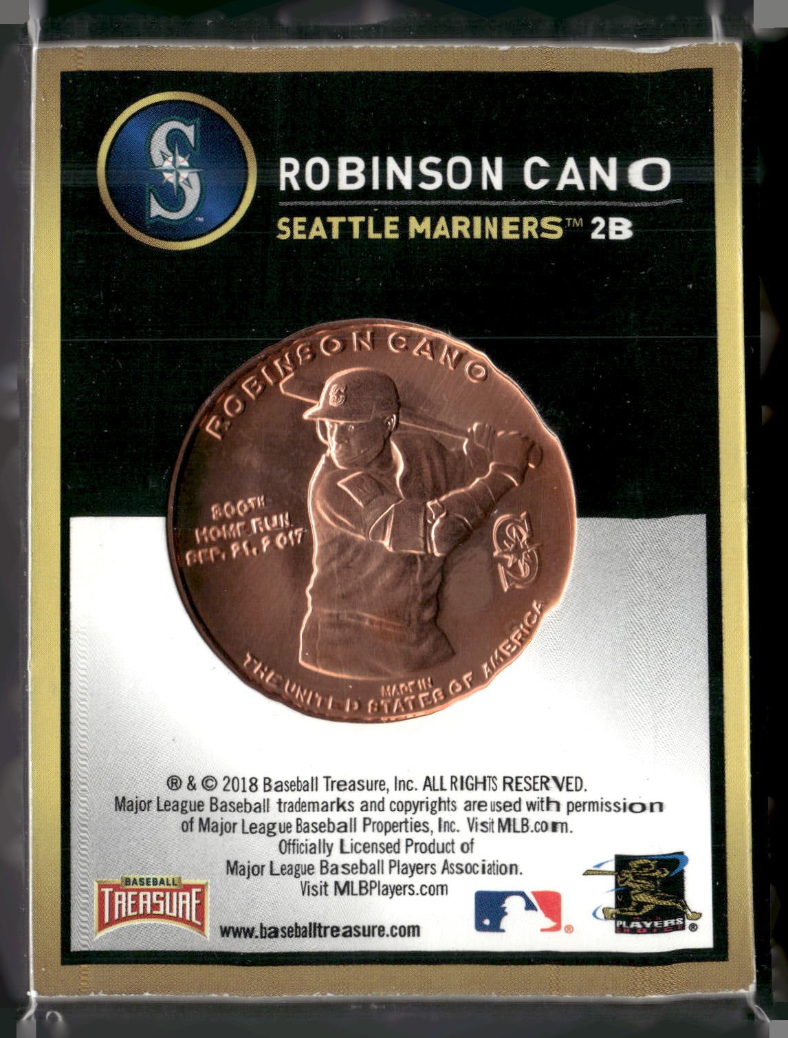 2018 Baseball Treasure #NNO Robinson Cano