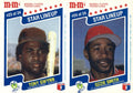 1987 M&M's Star Lineup #23-24 Tony Gwynn / Ozzie Smith Panels