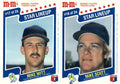 1987 M&M's Star Lineup #17-18 Mike Witt / Mike Scott Panels