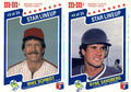 1987 M&M's Star Lineup #3-4 Mike Schmidt / Ryne Sandberg Panels