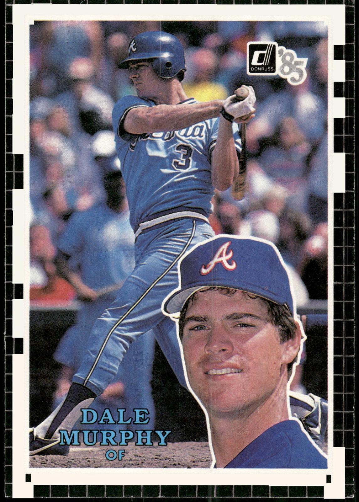 1985 Donruss Action All-Stars 3x5 #25 Dale Murphy