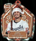 2024 Topps Holiday #MLBO-6 Bobby Witt Jr. Oversized Die Cut Ornaments Gingerbrea