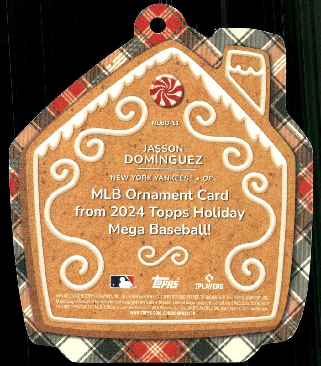 2024 Topps Holiday #MLBO-11 Jasson Domínguez Oversized Die Cut Ornaments Ginger
