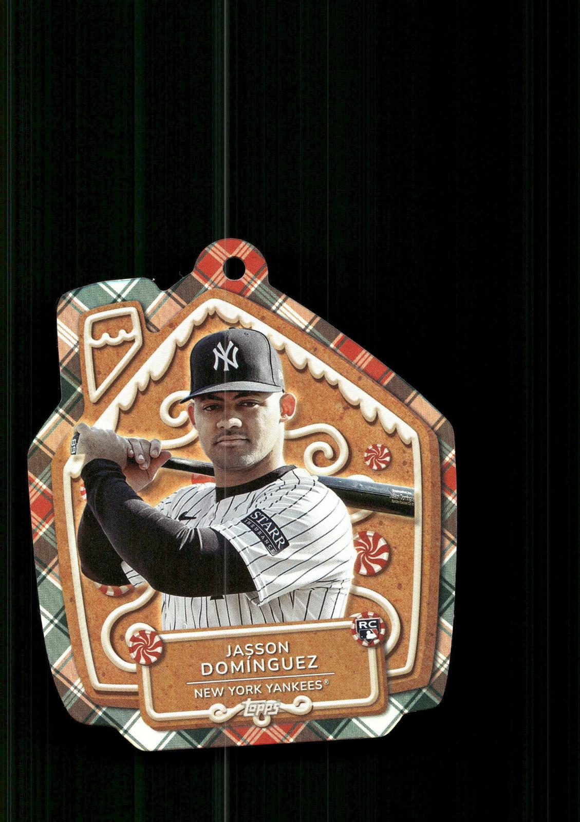 2024 Topps Holiday #MLBO-11 Jasson Domínguez Oversized Die Cut Ornaments Ginger