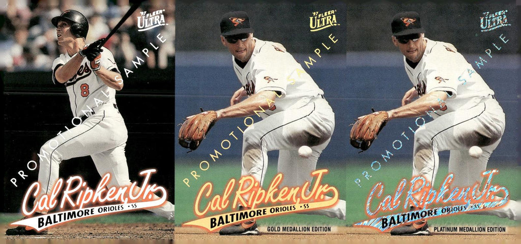1997 Ultra #11 / G11 / P11 Cal Ripken, Jr. Promotional Sample Panel