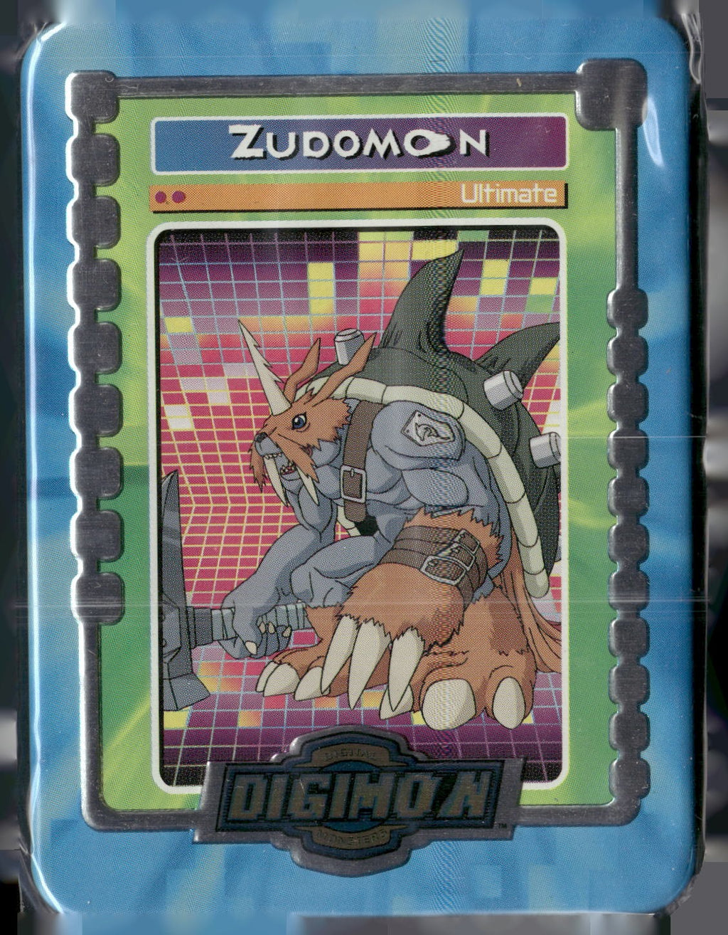 2000 Taco Bell Digimon Movie Promo Metal Trading Card # Zudomon