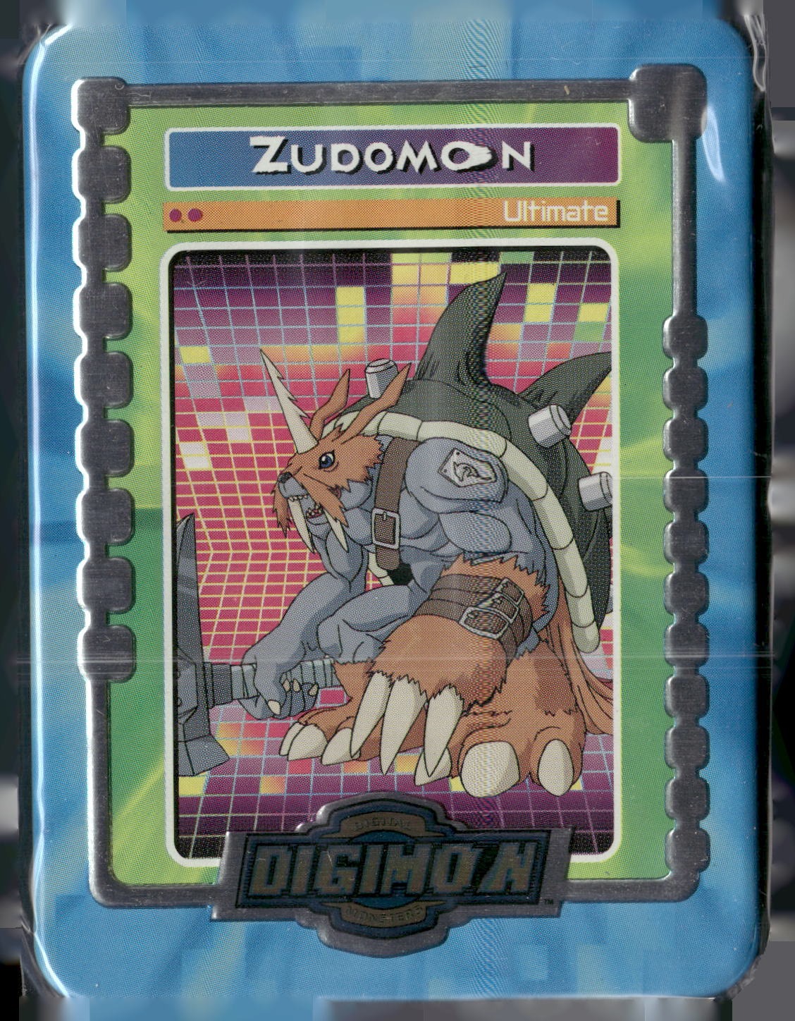 2000 Taco Bell Digimon Movie Promo Metal Trading Card # Zudomon