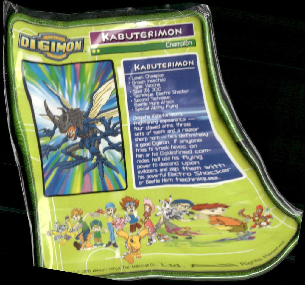 2000 Taco Bell Digimon Movie Promo Metal Trading Card # Kabuterimon