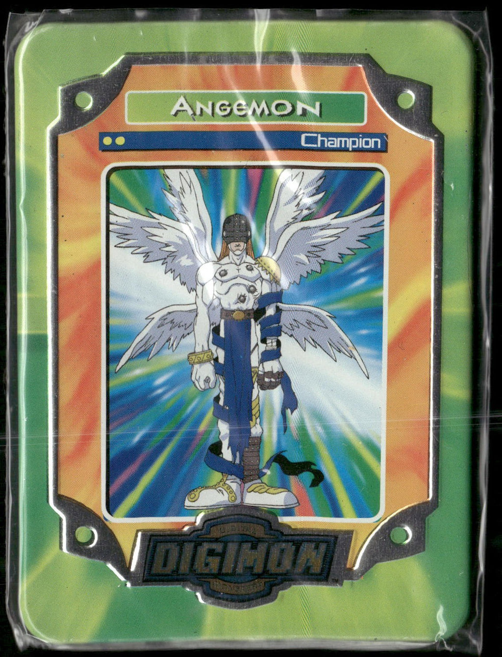 2000 Taco Bell Digimon Movie Promo Metal Trading Card # Angemon