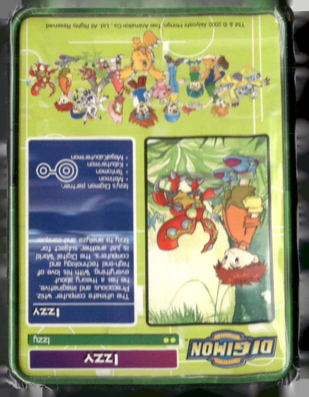 2000 Taco Bell Digimon Movie Promo Metal Trading Card # Izzy