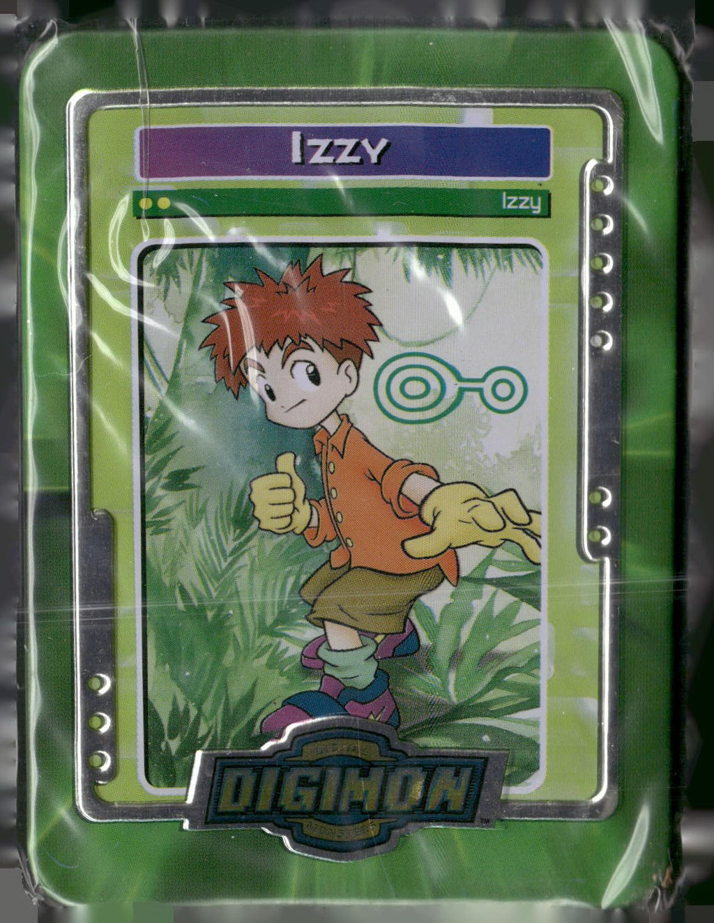 2000 Taco Bell Digimon Movie Promo Metal Trading Card # Izzy