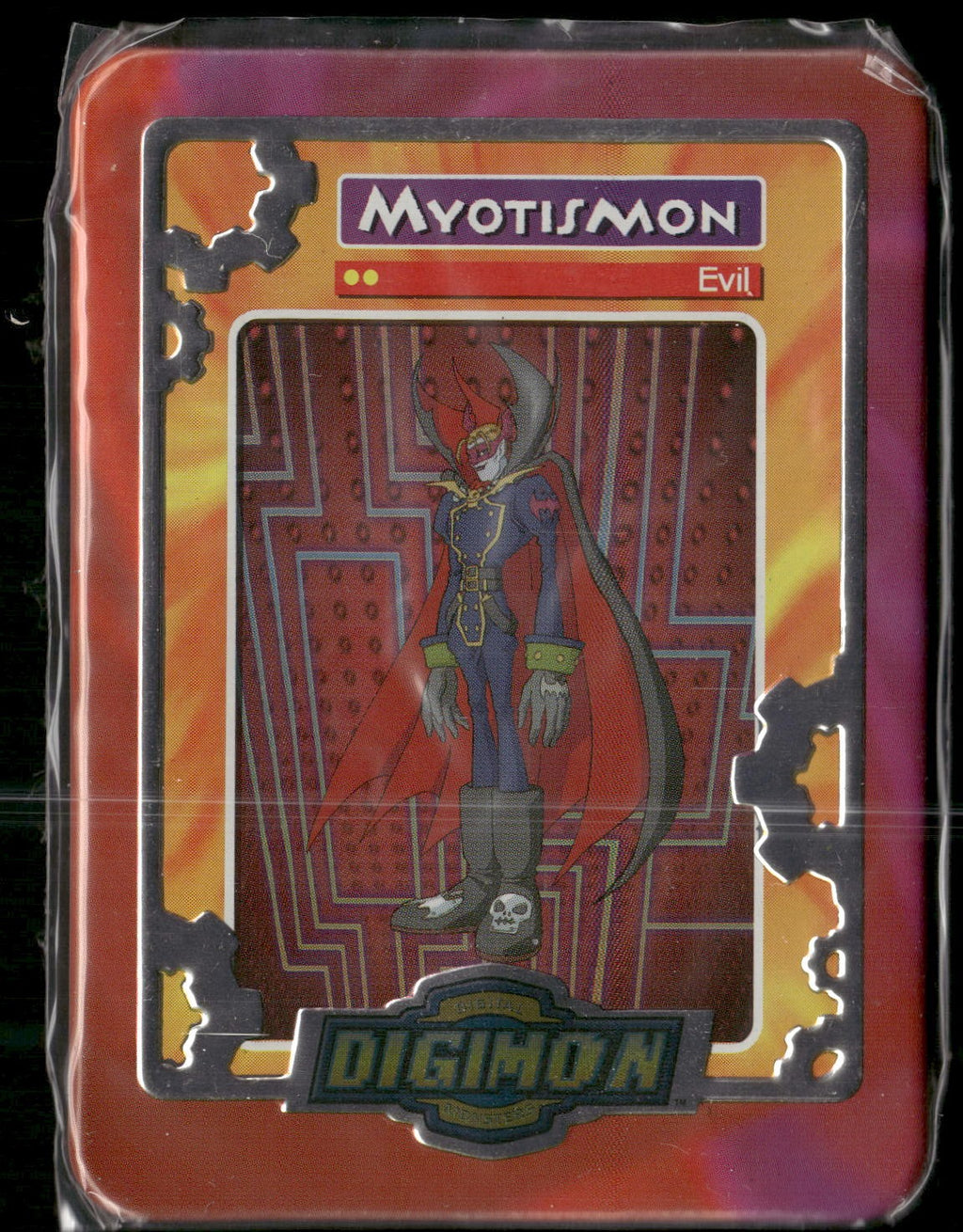2000 Taco Bell Digimon Movie Promo Metal Trading Card # Myotismon