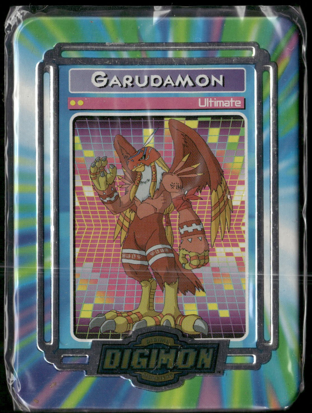 2000 Taco Bell Digimon Movie Promo Metal Trading Card #2000 Garudamon