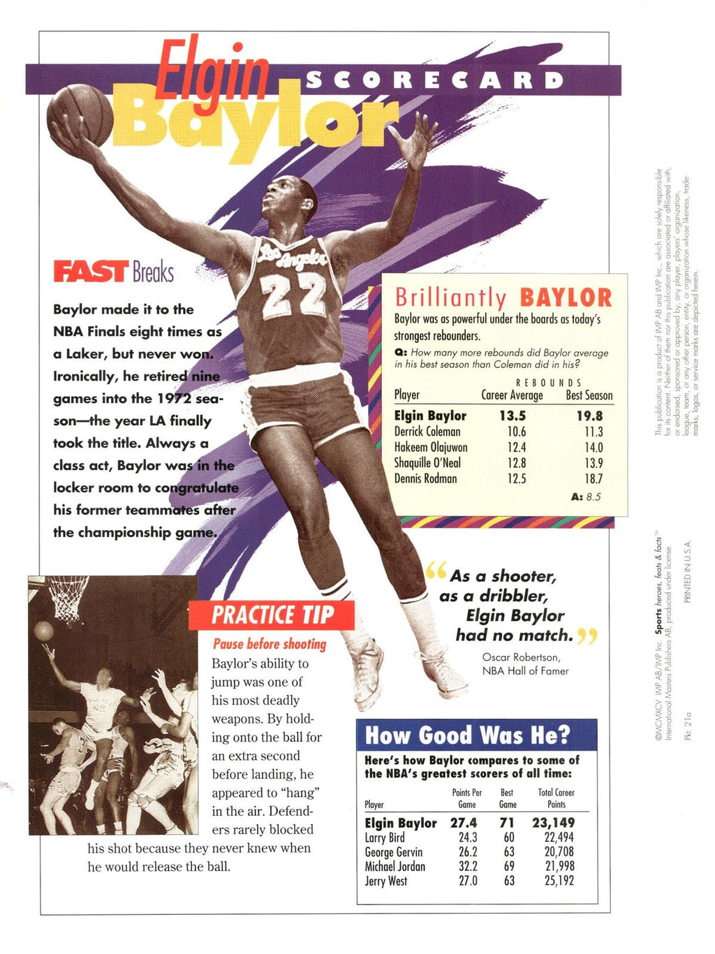 1996 Sports Heroes, Feats & Facts # E
