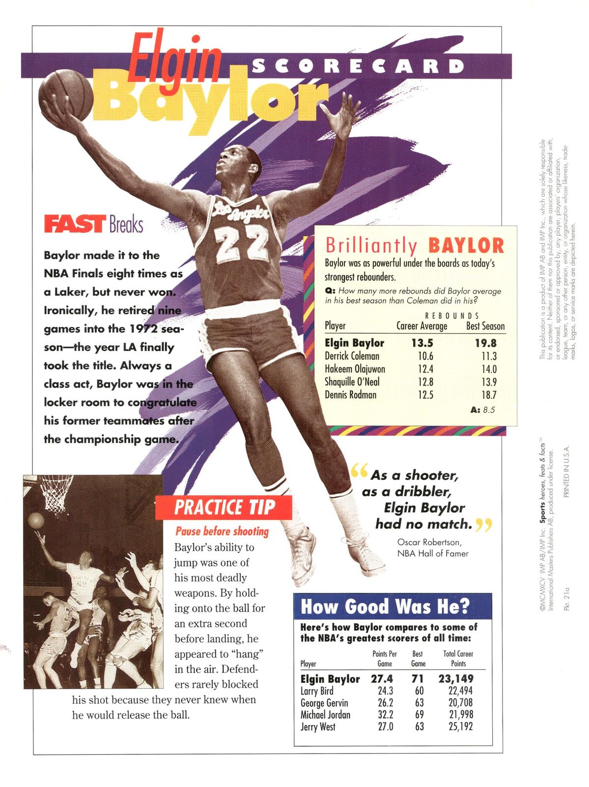 1996 Sports Heroes, Feats & Facts # E