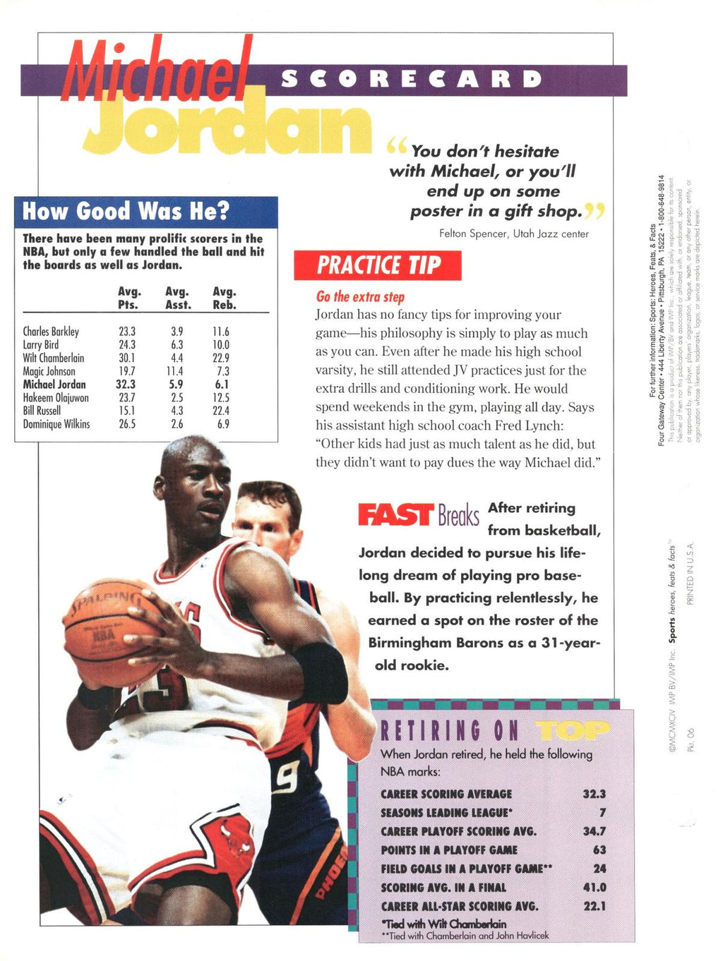 1996 Sports Heroes, Feats & Facts #