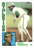 1984 Topps Super #19 Rickey Henderson