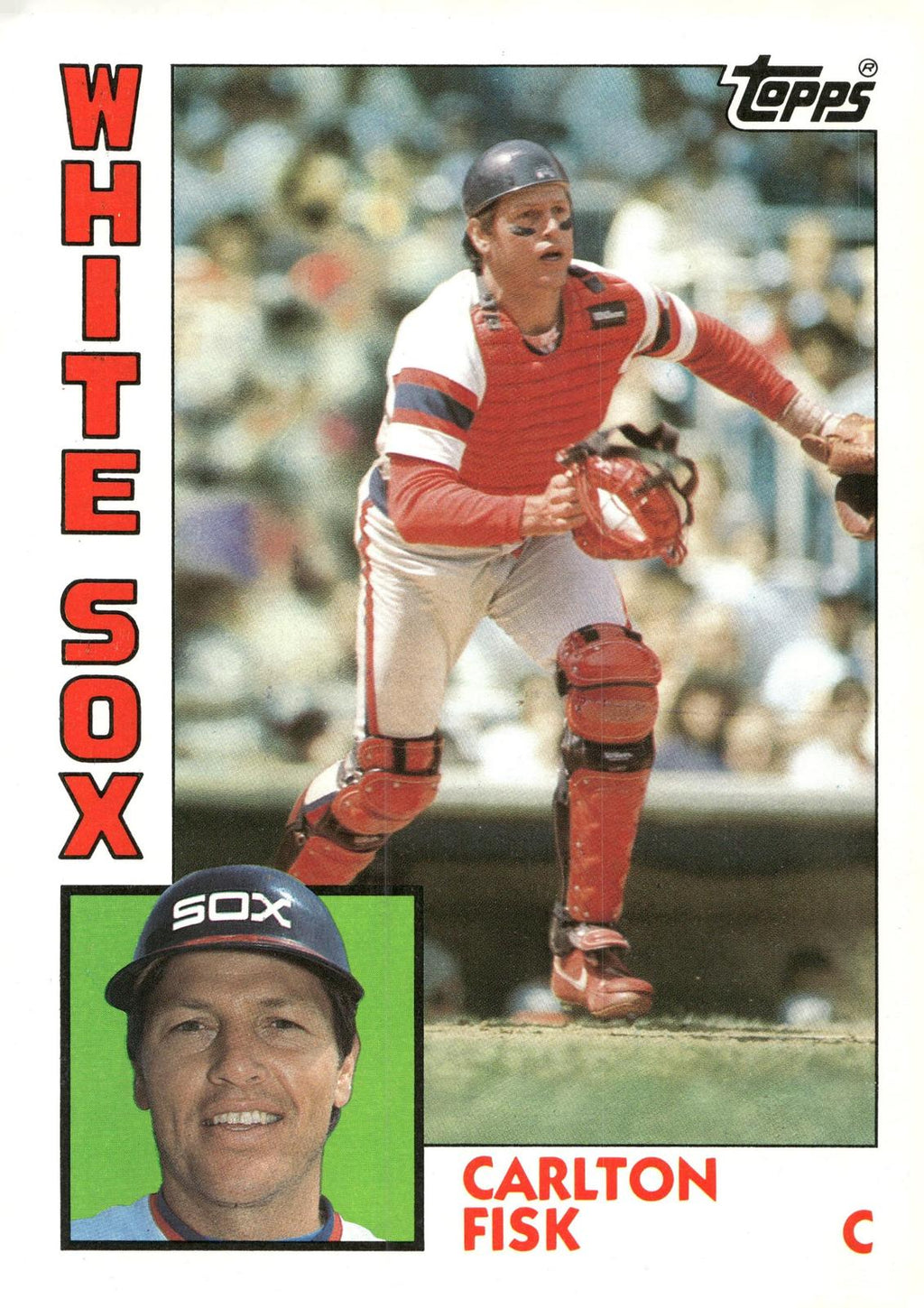 1984 Topps Super #15 Carlton Fisk