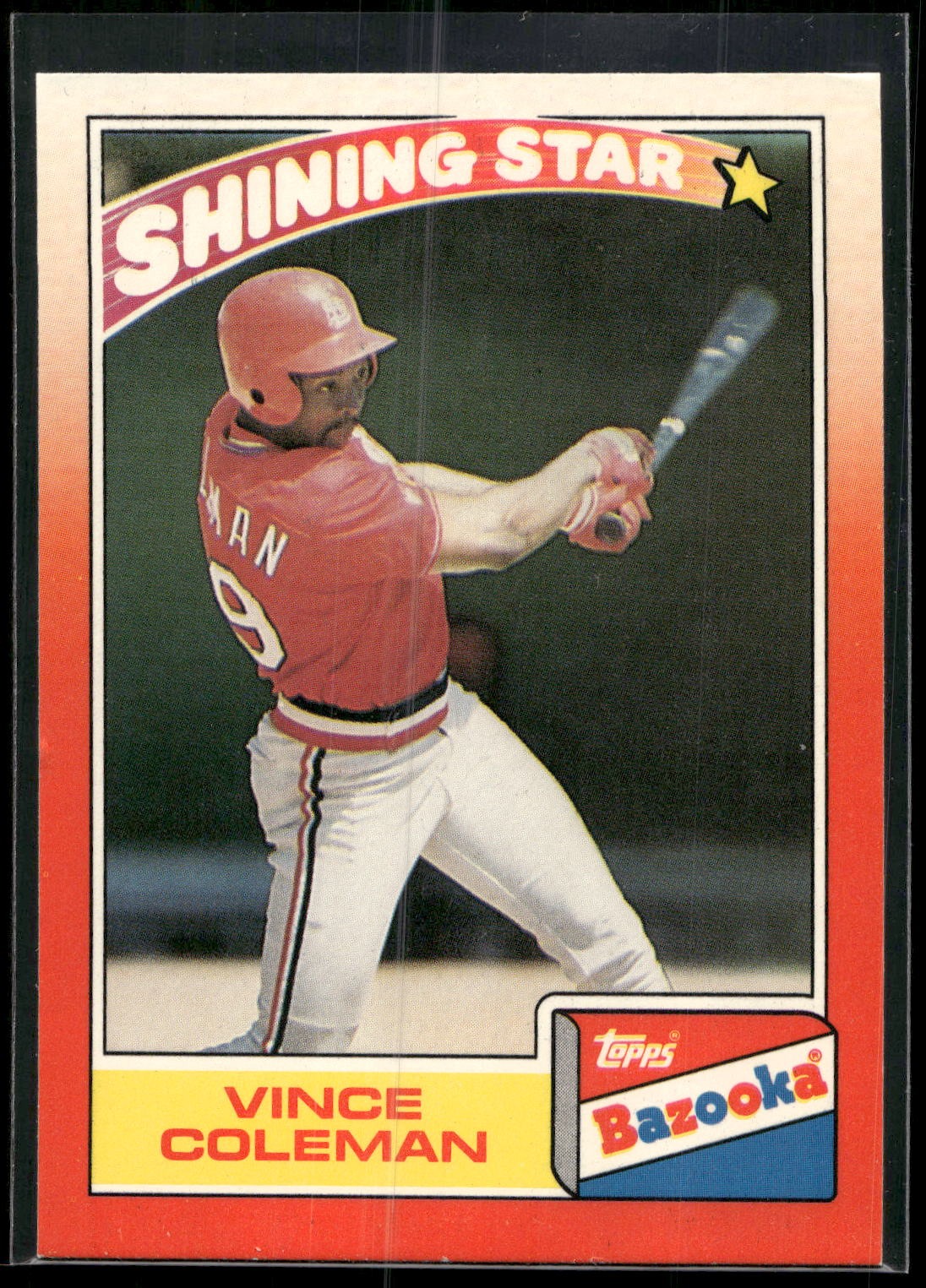 1990 Topps Bazooka Shining Stars #8 Vince Coleman