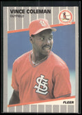 1989 Fleer #445 Vince Coleman