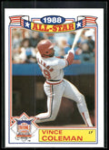 1989 Topps #17 Vince Coleman Glossy All-Stars