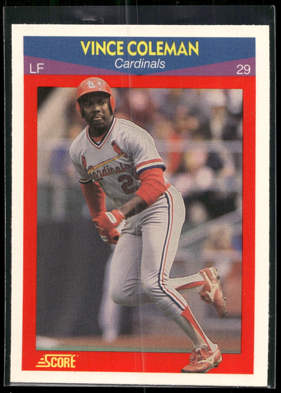 1990 Score 100 Superstars #73 Vince Coleman