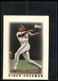 1988 Topps Major League Leaders Minis #70 Vince Coleman