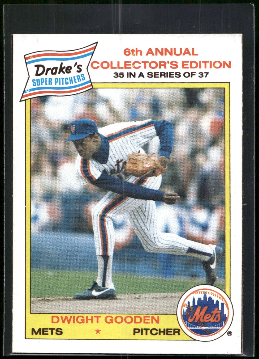 1986 Drake's Big Hitters #35 Dwight Gooden
