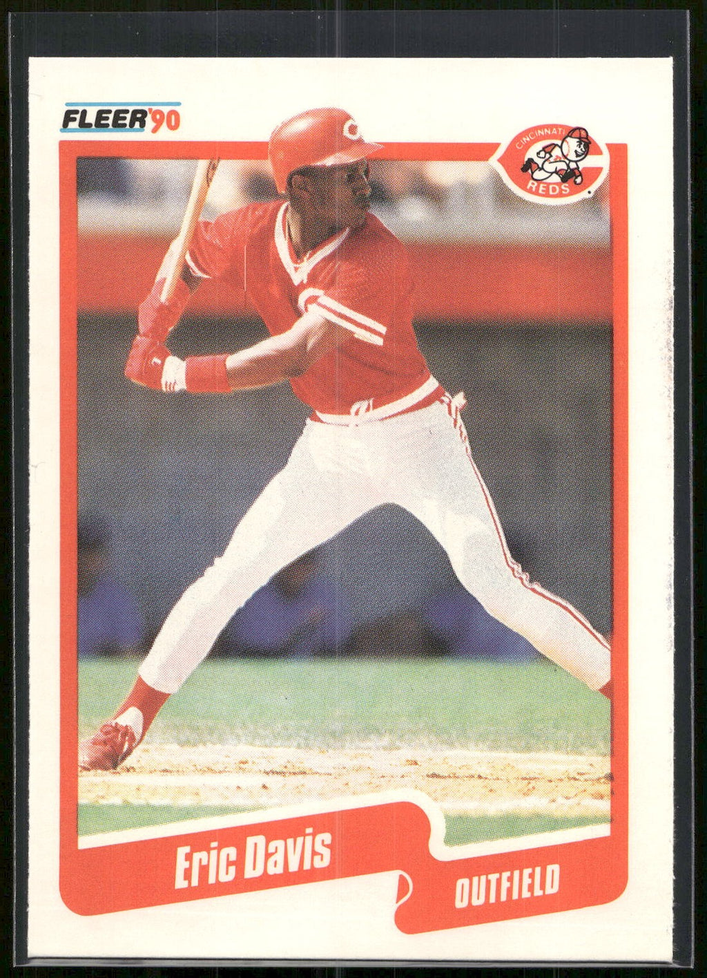 1990 Fleer #417b Eric Davis
