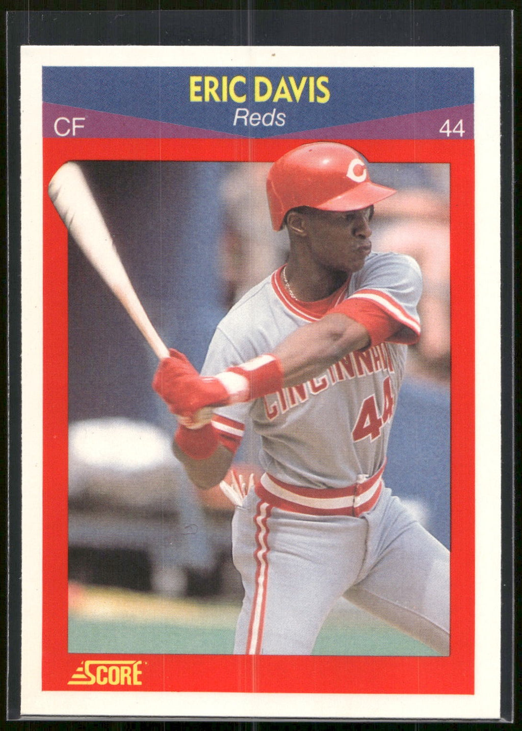 1990 Score 100 Superstars #95 Eric Davis