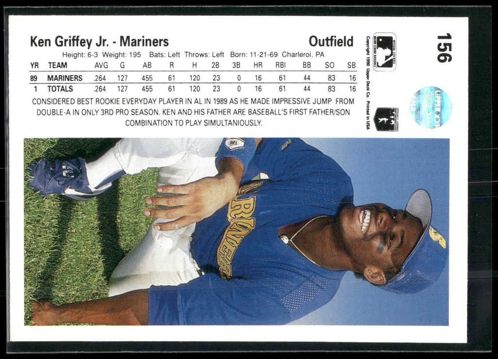 1990 Upper Deck #156a Ken Griffey Jr.