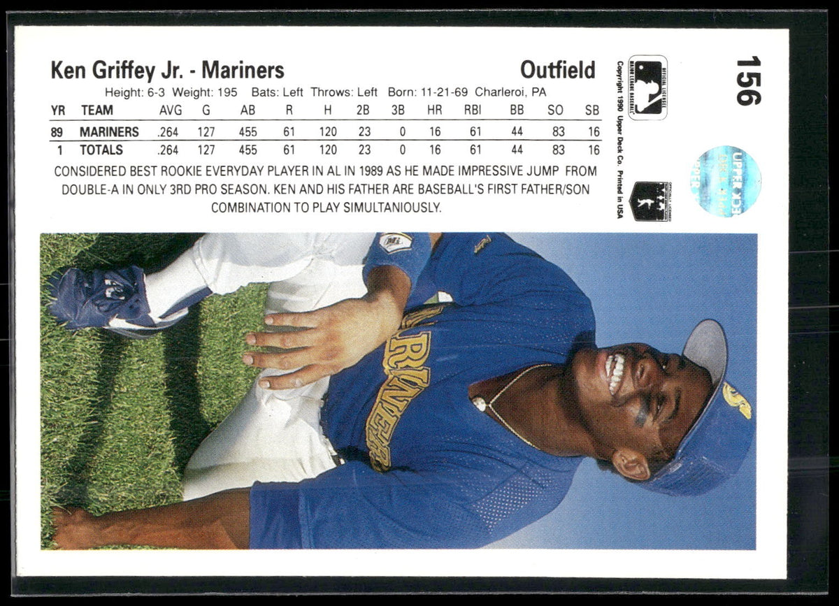 1990 Upper Deck #156a Ken Griffey Jr.