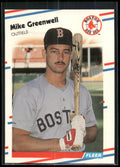1988 Fleer #354 Mike Greenwell