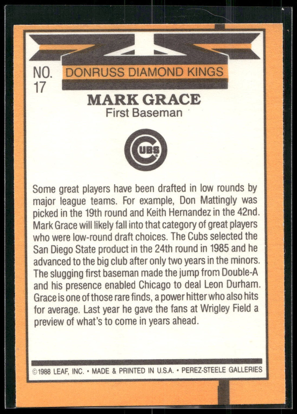 1988 Donruss #6 Ron Darling