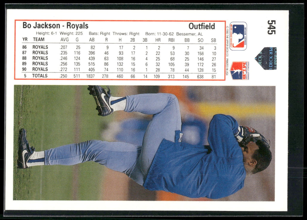 1991 Upper Deck #545 Bo Jackson