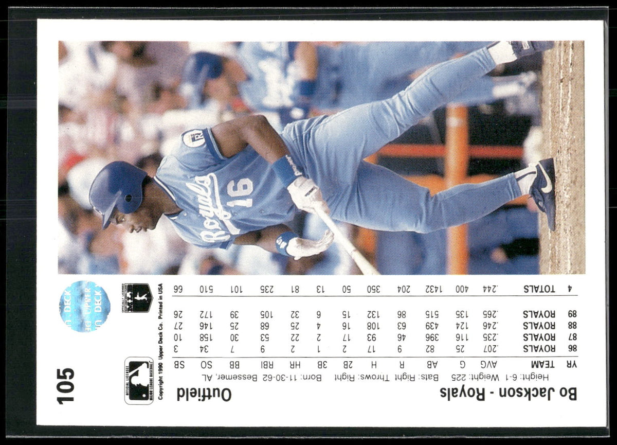 1990 Upper Deck #105b Bo Jackson