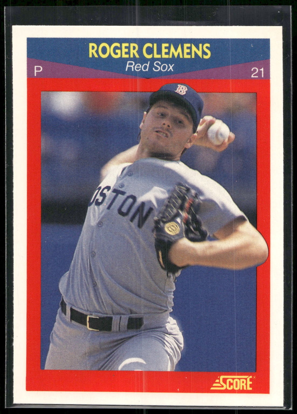 1990 Score 100 Superstars #79 Roger Clemens