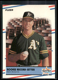 1988 Fleer #629 Rookie Record Setter (Mark McGwire)