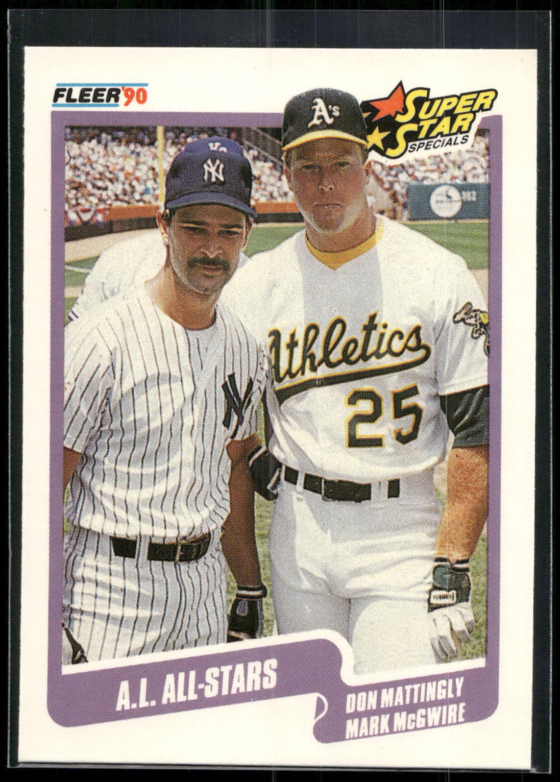 1990 Fleer #638 A.L. All-Stars (Don Mattingly / Mark McGwire)