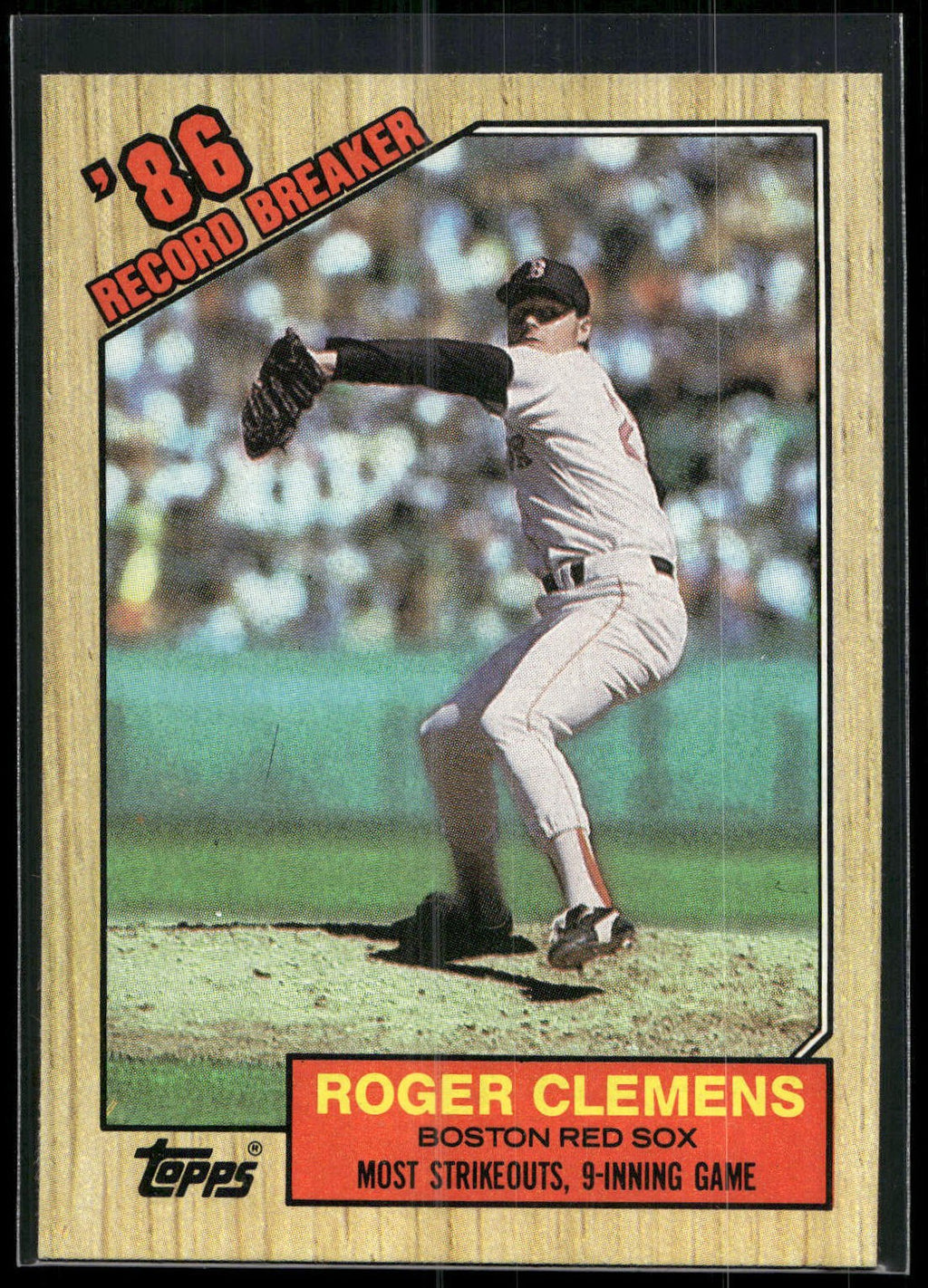 1987 Topps #1 Roger Clemens