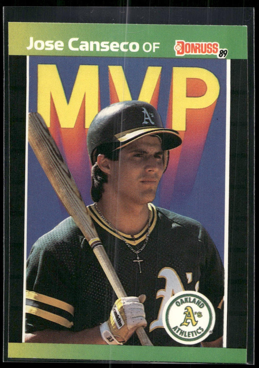 1989 Donruss #BC-5b Jose Canseco Bonus MVP's