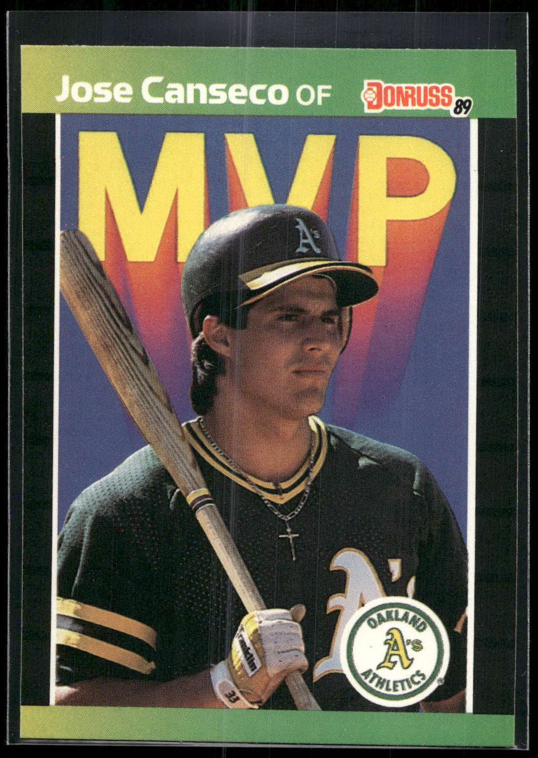 1989 Donruss #BC-5b Jose Canseco Bonus MVP's