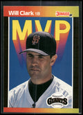 1989 Donruss #BC-22b Will Clark Bonus MVP's