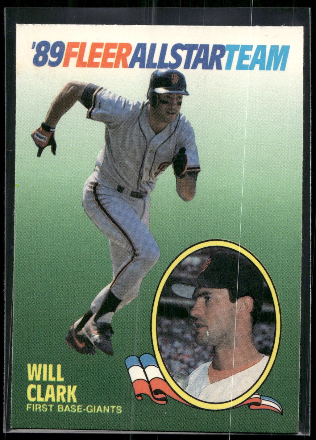 1989 Fleer #3 Will Clark '89 Fleer All-Star Team